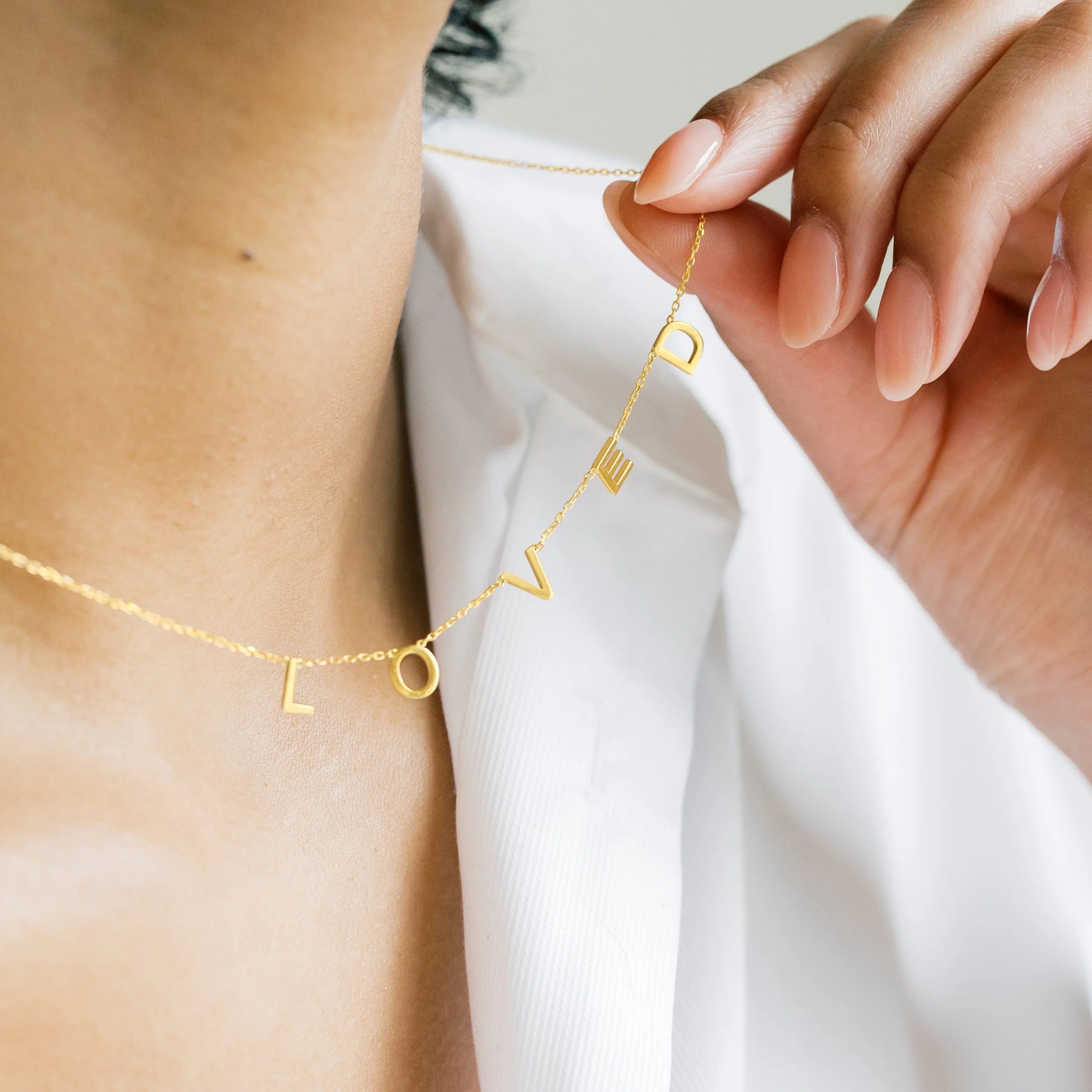 Ahava necklace styled lifestyle look