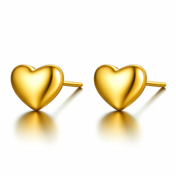 Heart Of Repentance Earrings, in Gold and Silver