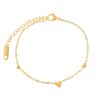 Let all things be done in LOVE - display 1 The Spread Love Bracelet, 18k Gold Plated in Gold