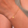 Let all things be done in LOVE - display 3 The Spread Love Bracelet, 18k Gold Plated in Gold