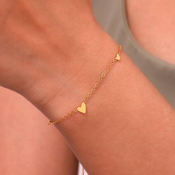 Let all things be done in LOVE - display 3 The Spread Love Bracelet, 18k Gold Plated in Gold