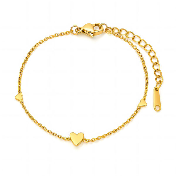 Let all things be done in LOVE - display The Spread Love Bracelet, 18k Gold Plated in Gold