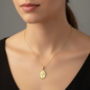 Necklace-Cross-Mockup_(2) Be Still and Know that I am God Cross nugget Necklace in Gold