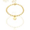Eternal Love Bracelet, 18k Gold Plated Steel in Gold