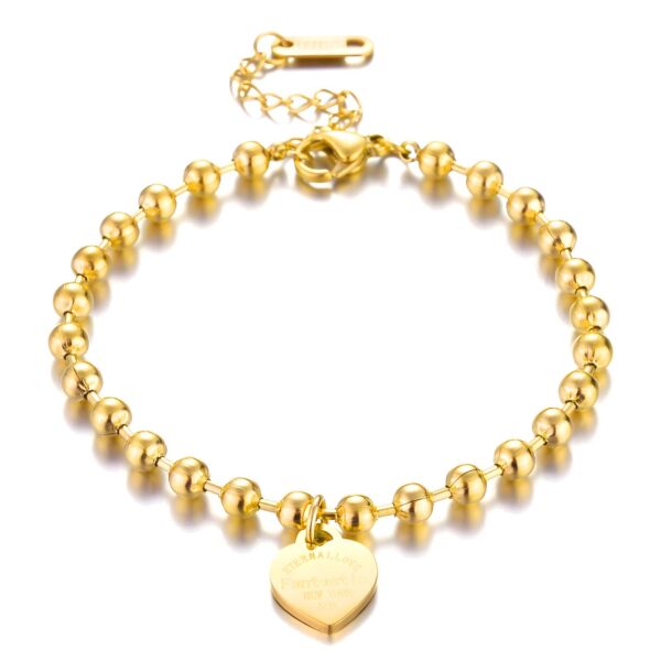 Eternal Love Bracelet, 18k Gold Plated Steel in Gold