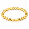 Beautiful Round Ball Bracelet, 18k Gold Plated Steel in Gold