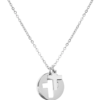 He is My Refuge Cross Cutout  Necklace 18k Gold with 2" Extender