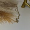 Daughter's of Zion Pearl Cross Necklace 18K Gold