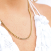 Diamond Cut 18K Gold Necklace 16" - Sold without Pendants