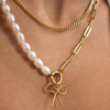 Diamond Cut 18K Gold Necklace 16" - Sold without Pendants