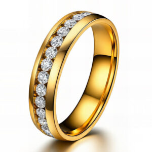 Season of The Refining Cubic Zirconia Ring Gold