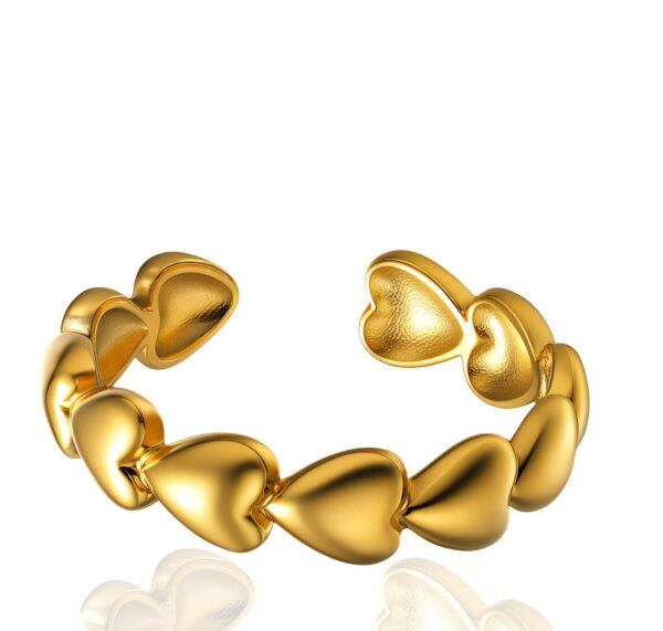 Untitled design - 1 Heart Of Repentance Adjustable Ring Gold