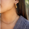 Linked Arms 18k Paperclip Necklace Gold