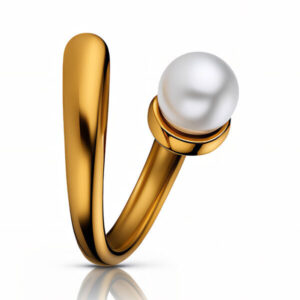 The Pearl 18k Adjustable Ring Gold