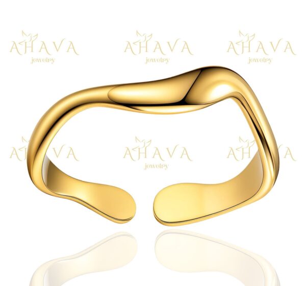 Your paragraph text - 1 The Potters Clay Adjustable Ring, in Gold