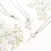 Personalized Called by Name Engravable 18k Cross Necklace - Name Only