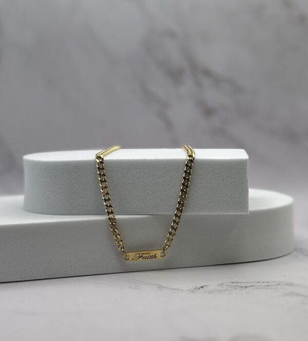 faith and love 3 Faith and Love Necklace 18k Gold