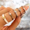 Round Cubic Zirconia Ring Silver
